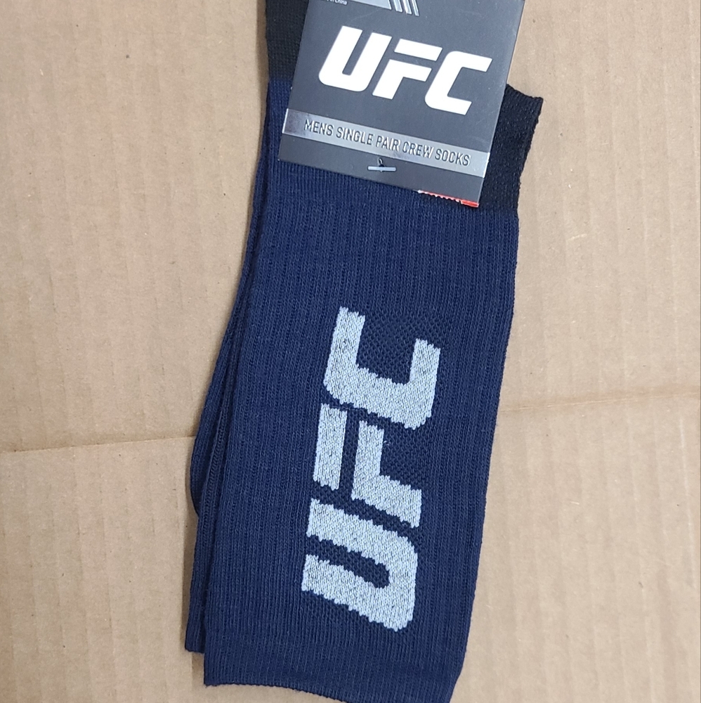 UFC Men's Navy and Black Socks